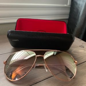 OSCAR DE LA RENTA ROSE GOLD AVIATORS